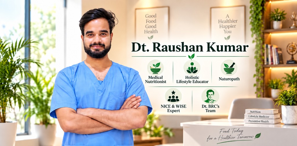 Dt. Raushan Kumar, Medical Nutritionist at Dr BRC Clinic@home